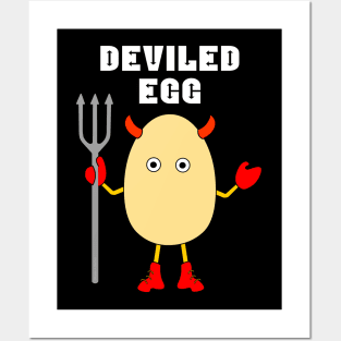 Deviled Egg White Text Posters and Art